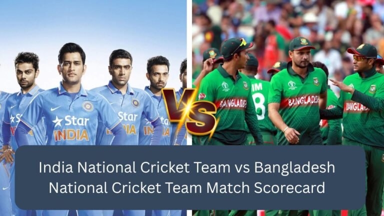 india national cricket team vs bangladesh national cricket team match scorecard