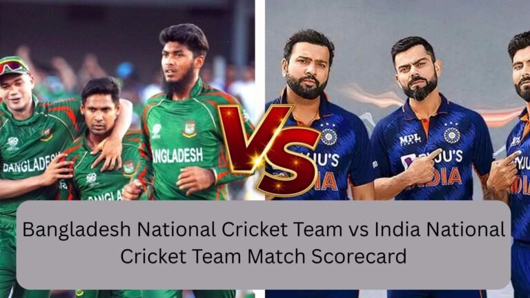 bangladesh national cricket team vs india national cricket team match scorecard