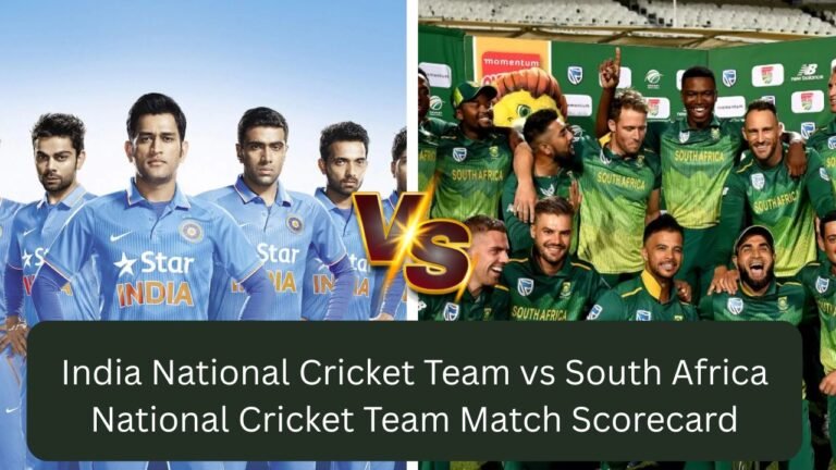 india national cricket team vs south africa national cricket team match scorecard