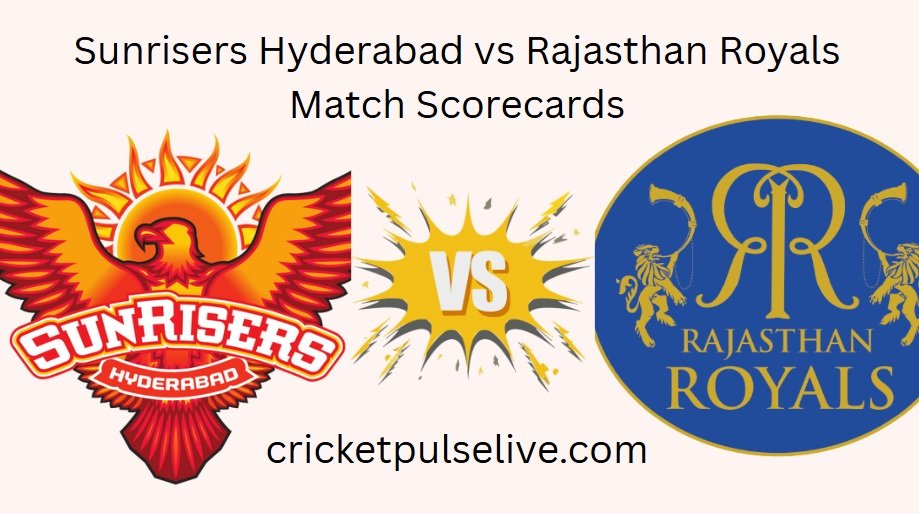 sunrisers hyderabad vs rajasthan royals match scorecard
