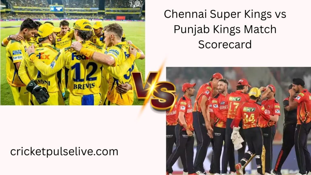 chennai super kings vs punjab kings match scorecard