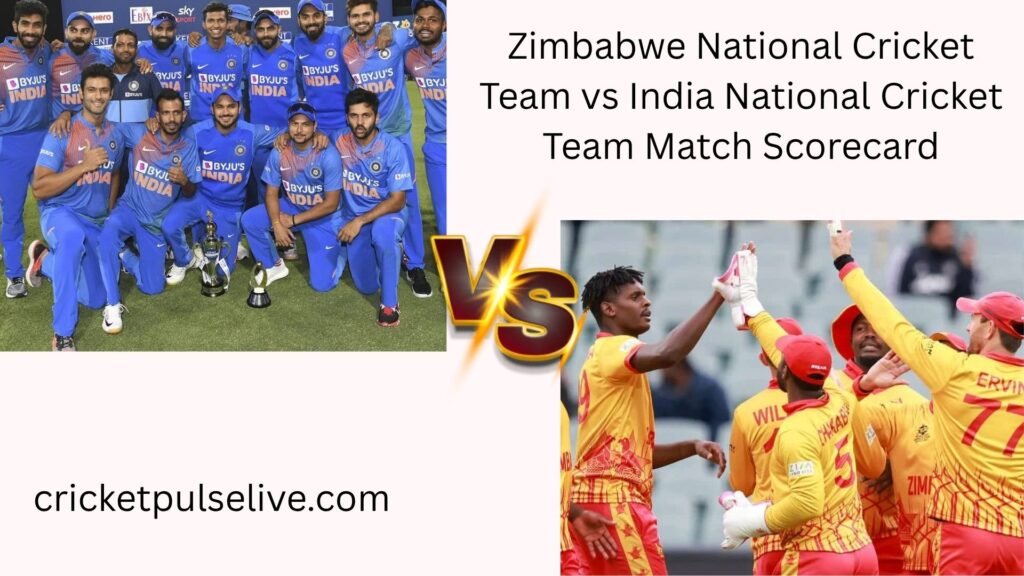 zimbabwe national cricket team vs india national cricket team match scorecard
