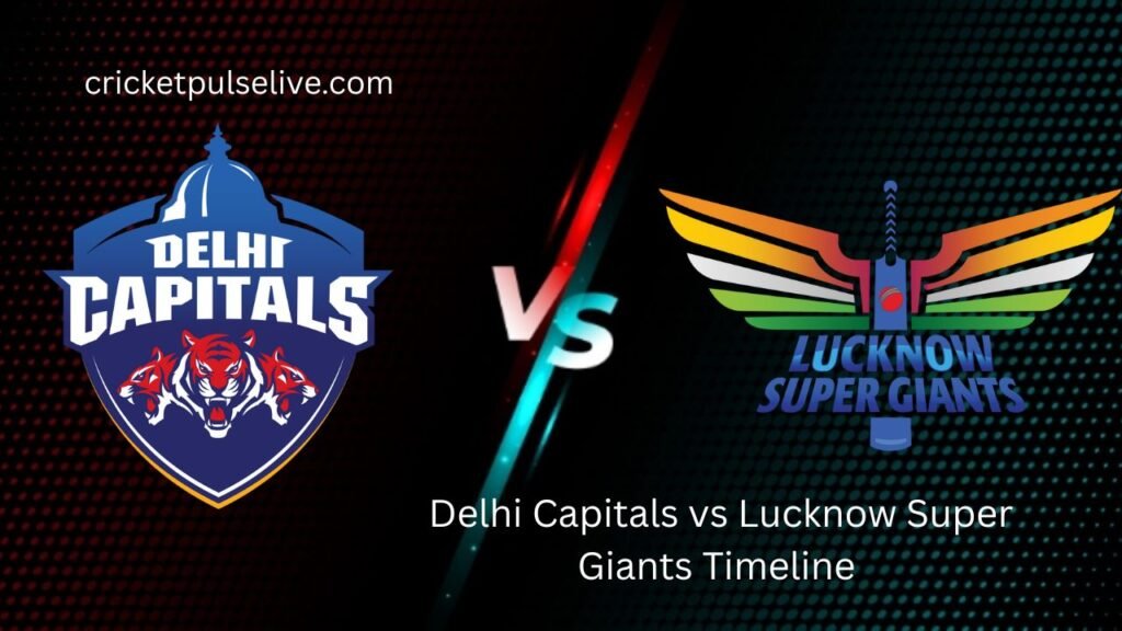delhi capitals vs lucknow super giants timeline