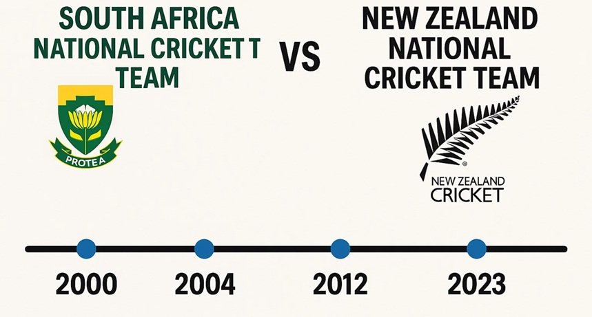 south africa national cricket team vs new zealand national cricket team timeline