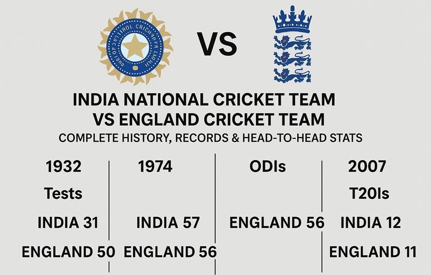 india national cricket team vs england cricket team timeline
