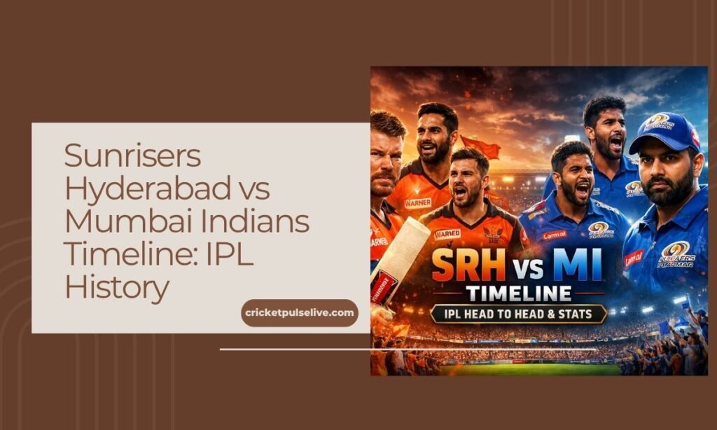 sunrisers hyderabad vs mumbai indians timeline