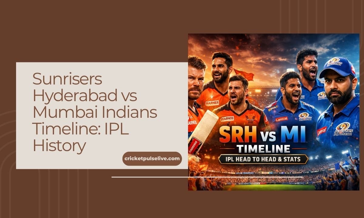 sunrisers hyderabad vs mumbai indians timeline