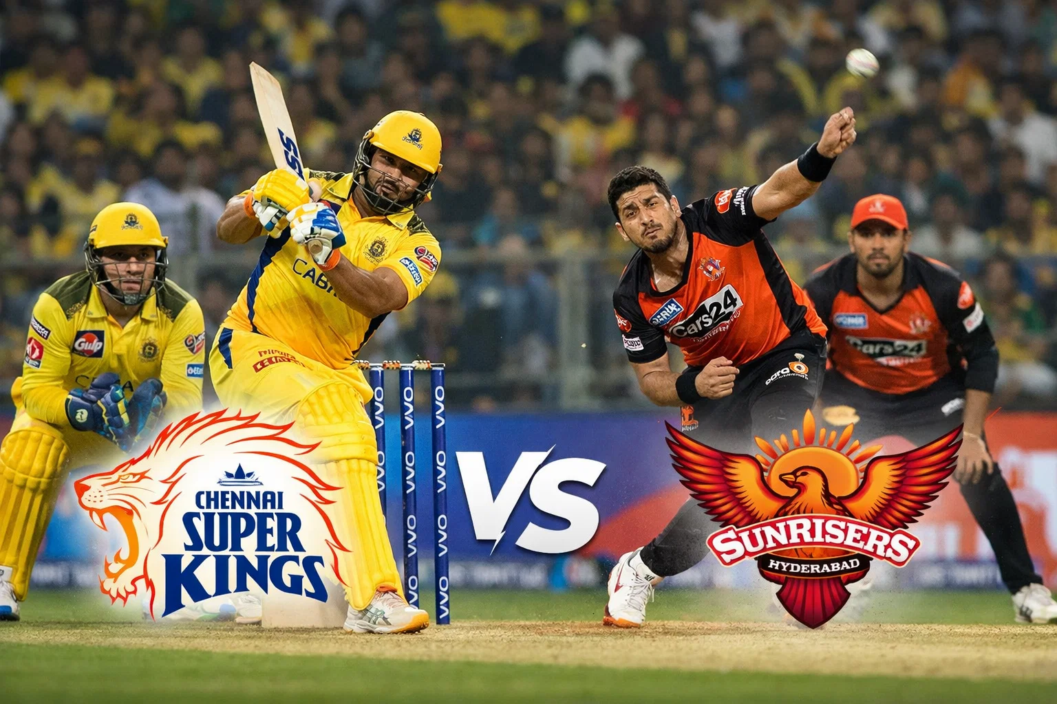 chennai super kings vs sunrisers hyderabad timeline